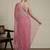 Pink ethnic motif woven design zari indian bridal saree