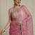 Pink ethnic motif woven design zari indian bridal saree
