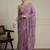 Purple ethnic motifs embroidered saree