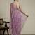Purple ethnic motifs embroidered saree