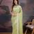 Lime embroidered embellished sarees