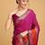 Pink woven design saree with unstitched blouse
