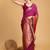 Pink woven design saree with unstitched blouse
