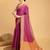 Pink woven embellished art silk leheria saree with blouse piece