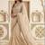 Cream embellished embroidered saree