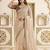 Cream embellished embroidered saree