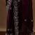Violet embroidered saree with unstitched blouse