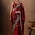Red embroidered sarees