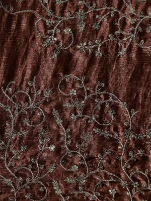 Rust embroidered sarees 4