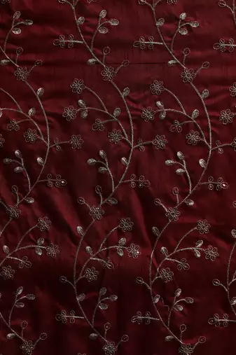Cream embroidered organza sarees