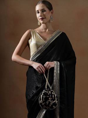 Black embellished sarees 4