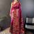 Purple festive silk ornate zari border sarees