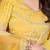 Yellow embellished saree with unstitched blouse