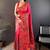 Pink festive silk ornate zari border sarees