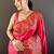 Pink festive silk ornate zari border sarees