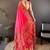 Pink festive silk ornate zari border sarees