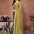 Green embellished saree with unstitched blouse