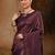 Purple women ethnic motifs woven design kanjeevaram saree
