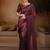 Purple women ethnic motifs woven design kanjeevaram saree