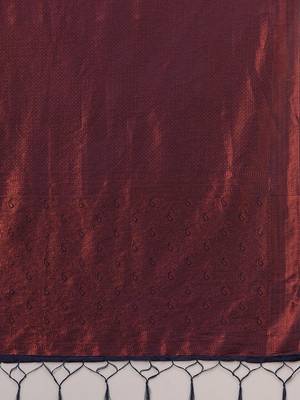 Purple women ethnic motifs woven design kanjeevaram saree 5