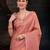 Peach women ethnic motifs woven design kanjeevaram saree