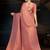 Peach women ethnic motifs woven design kanjeevaram saree