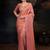 Peach women ethnic motifs woven design kanjeevaram saree