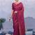 Magenta ethnic motifs zari silk blend designer kanjeevaram saree