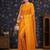 Mustard woven design zari silk blend kanjeevaram saree