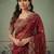 Maroon tissue maroon solid zari sarees