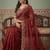Maroon tissue maroon solid zari sarees