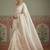 White embroidered banarasi sarees with unstitched blouse piece