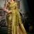 Olive woven design zari art silk banarasi saree