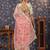 Pink floral printed saree