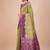 Green woven design zari saree with unstitched blouse