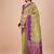 Green woven design zari saree with unstitched blouse