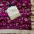 Burgundy floral zari satin saree