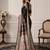 Black women ethnic motifs silk blend designer saree