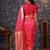 Pink woven design saree