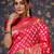 Pink ethnic motif woven design  saree