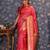 Pink ethnic motif woven design  saree