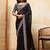 Black embroidered saree