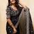 Black embroidered saree