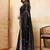 Black embroidered saree