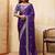 Purple embroidered saree