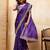 Purple embroidered saree