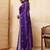 Purple embroidered saree