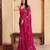 Pink sequence embroidered designer saree with blouse