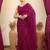 Purple sequence embroidered saree with blouse