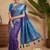 Purple woven design pochampally blouse piece & sarees